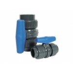 PVC +GF+ True Union Ball Valves grey 25mm - 945-25 - ( will only suit metric plumbing )